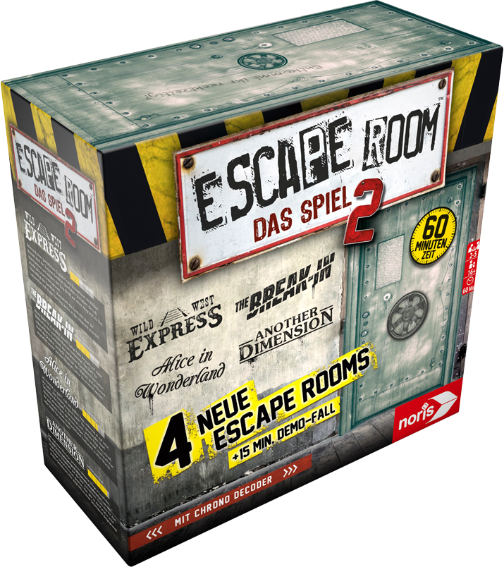Escape Room The Game - Prison Island & Asylum 2 Player Game (New Open Box)