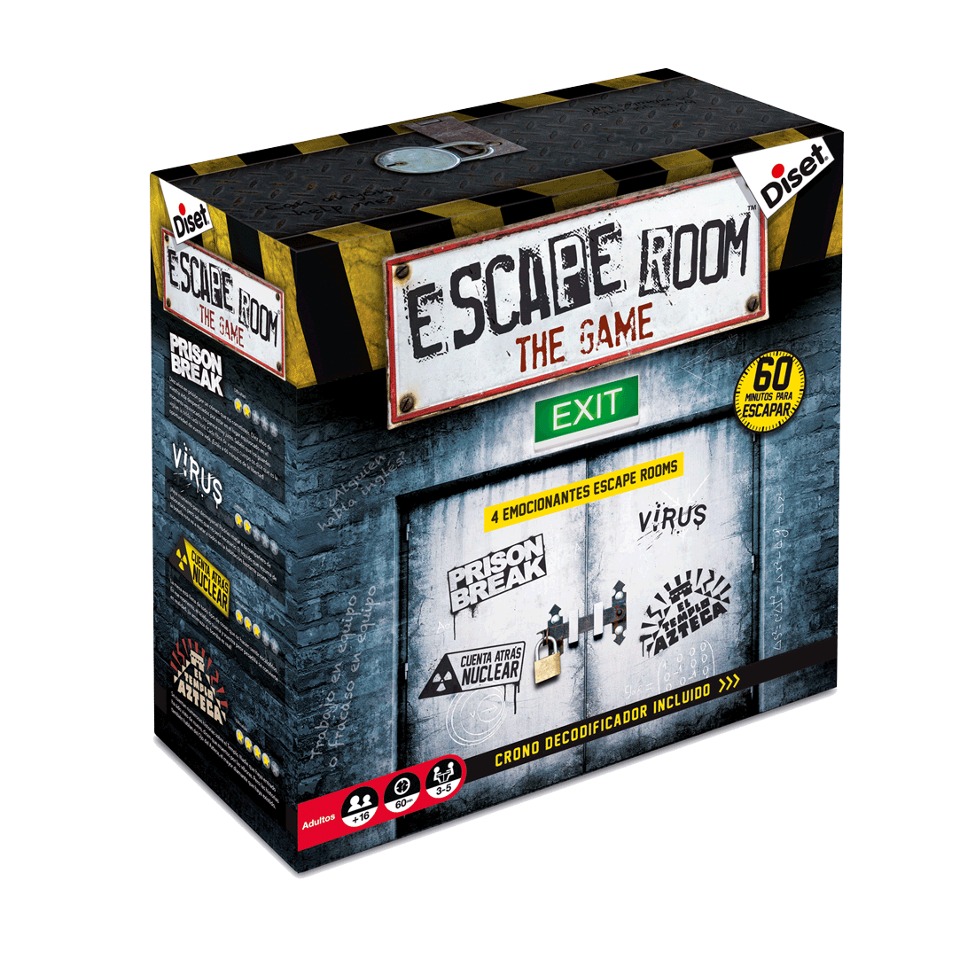 Paquete de expansión Escape Room The Game - Cuenta regresiva nuclear |  Resuelve el misterio juego de mesa para adultos y adolescentes (versión en